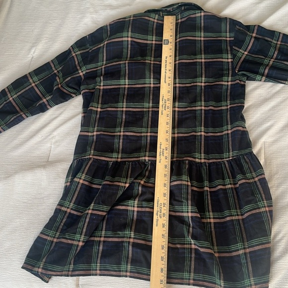 Uniqlo flannel plaid dress navy size extra small - Picture 7 of 8